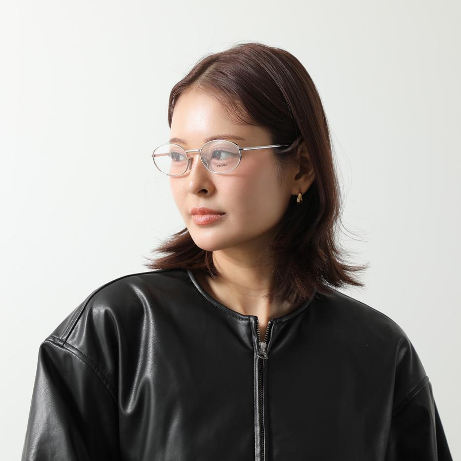 PRADA（プラダ） メガネ VPR A57 レディース オーバル型 メタル
