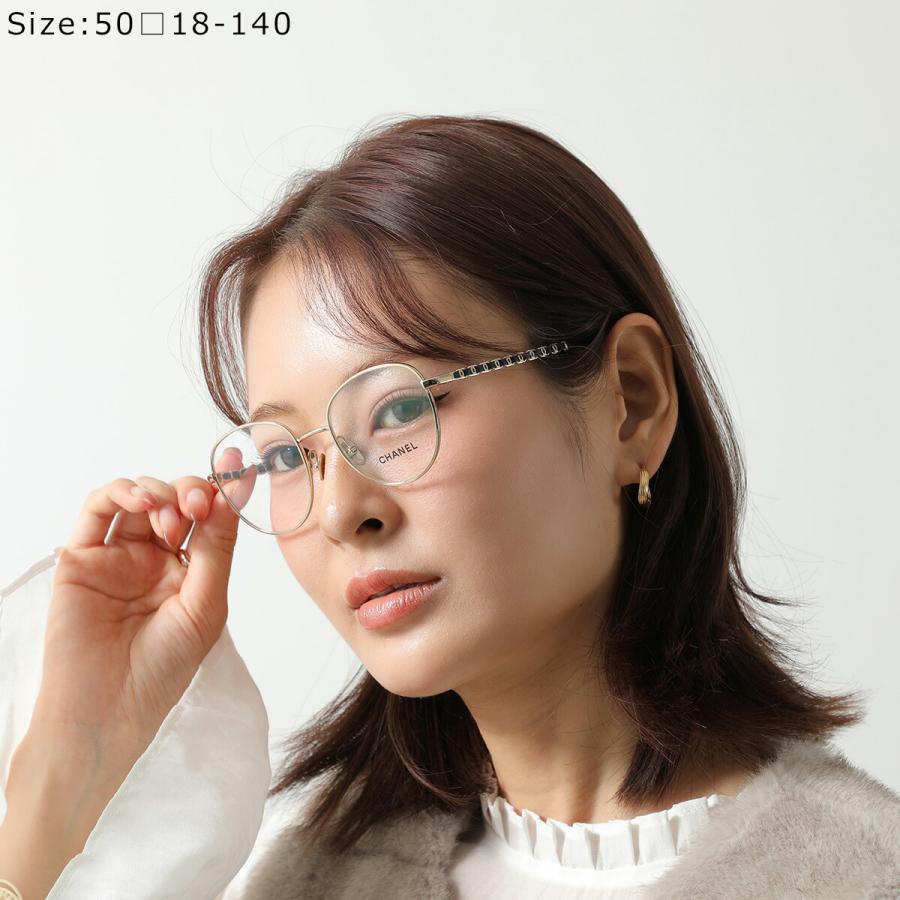 CHANEL シャネル メガネ 2223-Q レディース ボストン型 メタルフレーム フルリム 細フレーム クリングスタイプ ココマーク CCロゴ めがね 眼鏡 アイウェアの画像