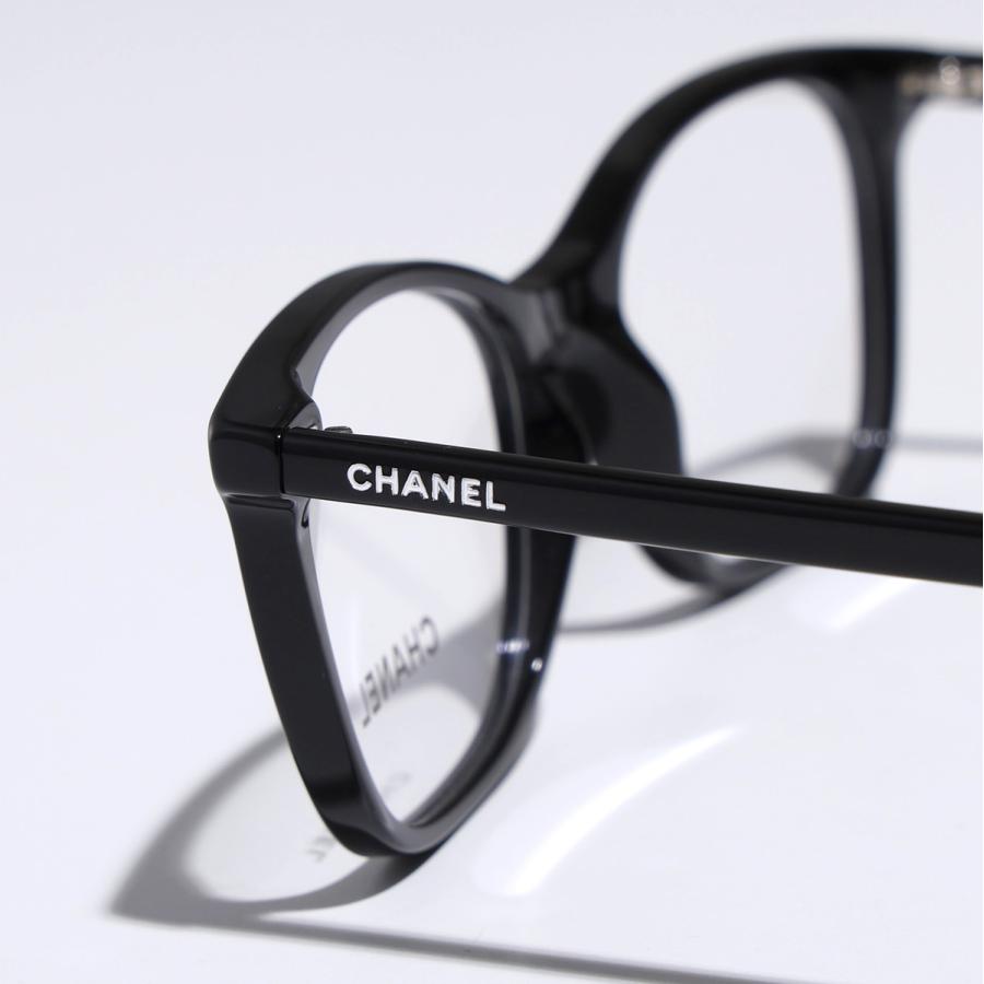 CHANEL シャネル メガネ 3414 レディース スクエア型 ウェリントン型 セルフレーム フルリム ココマーク CCロゴ めがね 眼鏡 アイウェアの画像