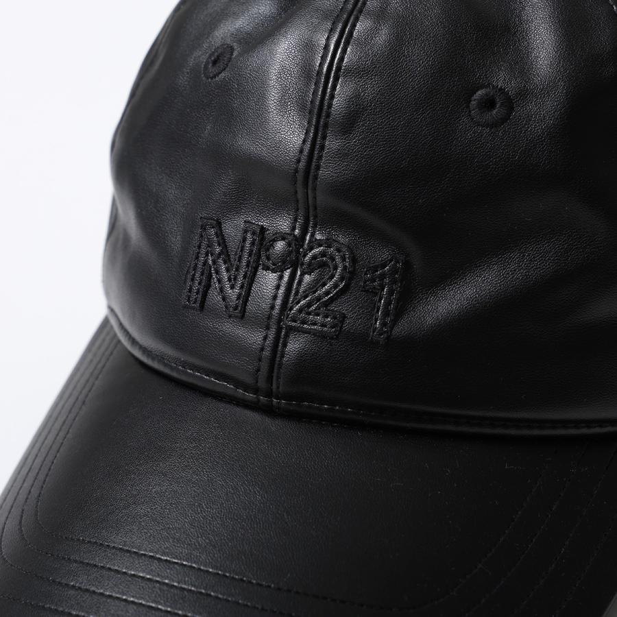 N21(numero ventuno) / キャップ/--/フェイクレザー/BLK/レディース/24I-7101-6946 N°21（ヌメロヴェントゥーノ） ベースボールキャップ 7101 6946