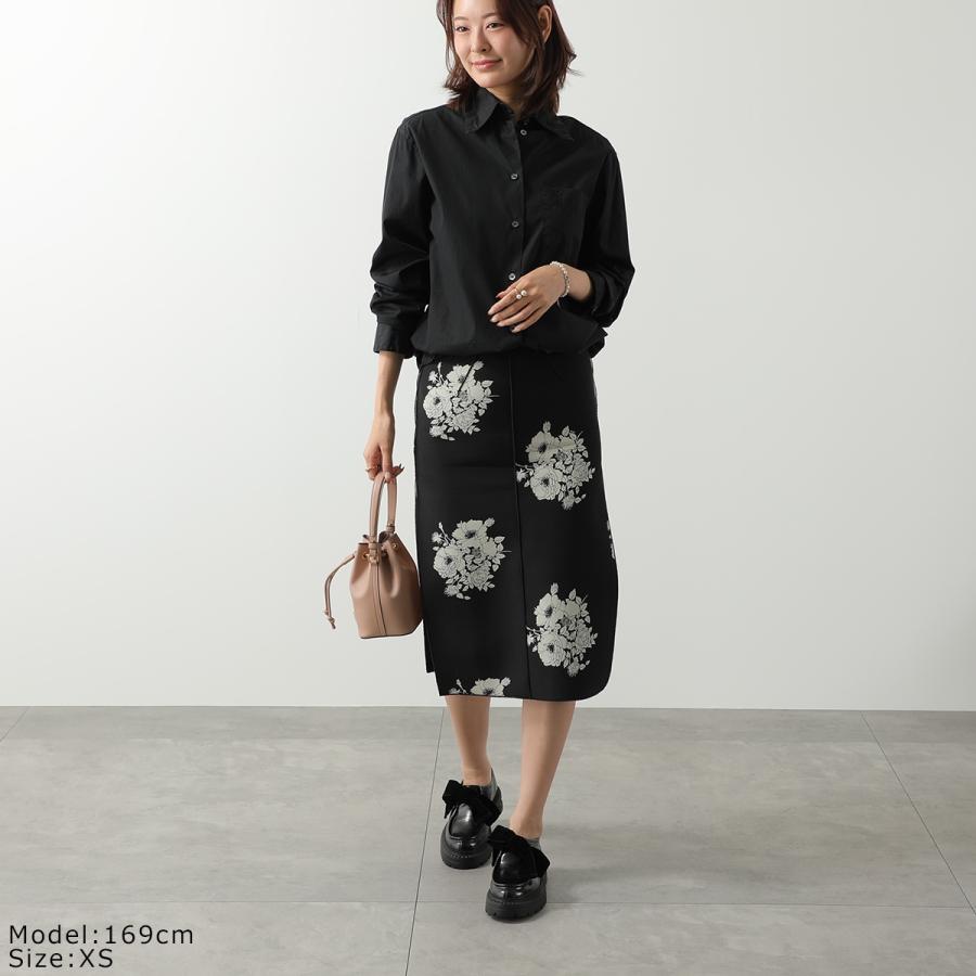N°21 ヌメロヴェントゥーノ 23SS ドレープシフォンシルクブラウス L2 BLUSA TESSUTO 23SW-G041-5586 38 BLACK 定価126,500円 長袖 ストール付き シースルー シャツ トップス【新古品】【中古】【N°21】 N°21 - N°21 ヌメロヴェントゥーノ 23SS ドレープシフォンシルク