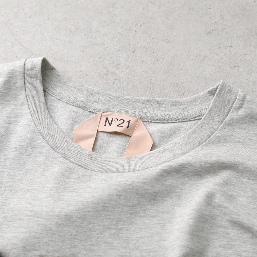 ヌメロヴェントゥーノ 19AW ニット カットソー 長袖 ロゴ 36 S グレー N°21(ヌメロ ヴェントゥーノ)｜【MEN】ロゴ スウェットプルオーバー