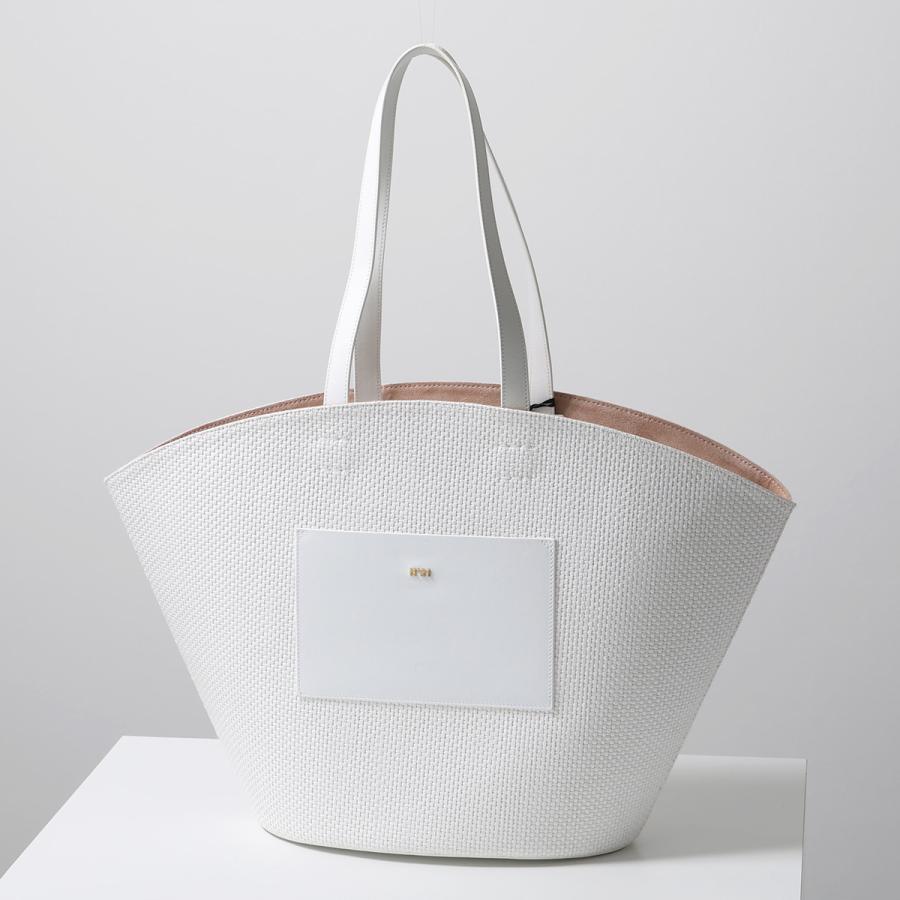 N°21 ヌメロヴェントゥーノ かごバッグ Panier パニエ 956RVT1 レディース ラフィア レザー バスケット トートバッグ 鞄 カラー2色の画像