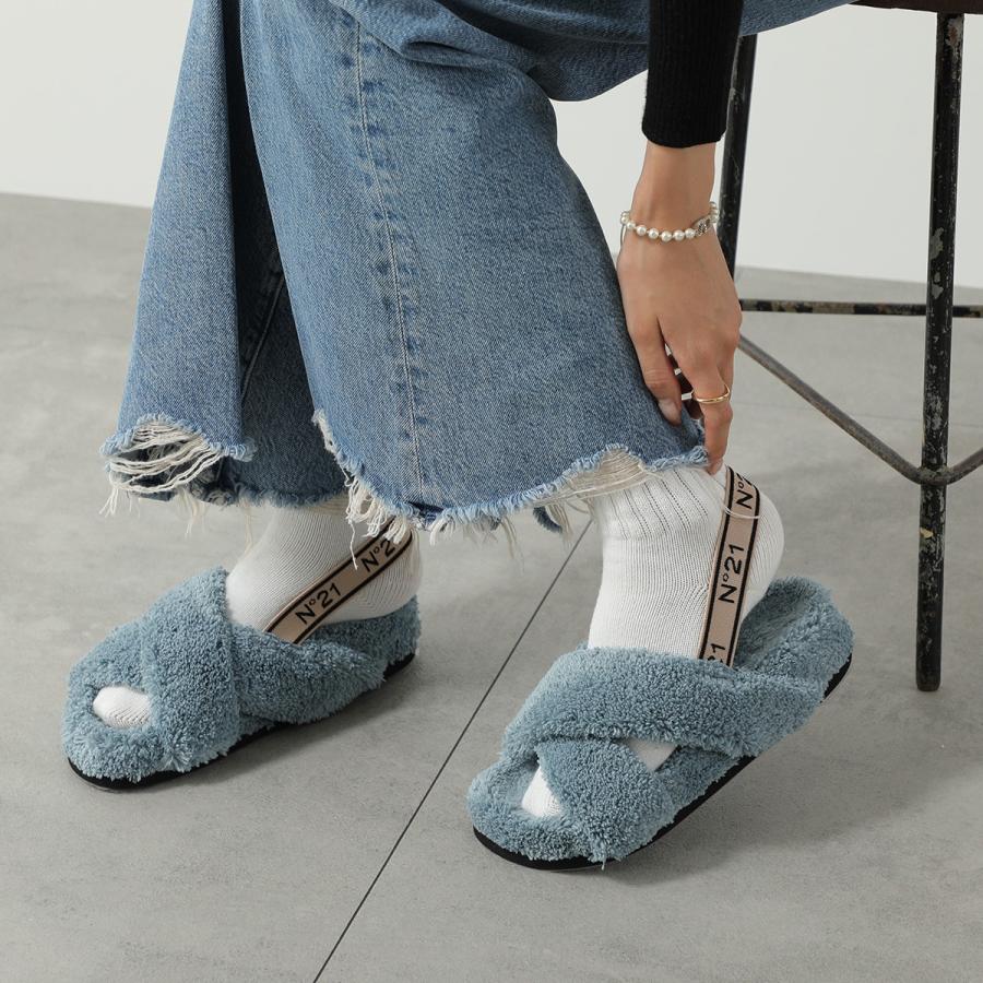 N°21（ヌメロヴェントゥーノ） ファー サンダル SS0533 レディース