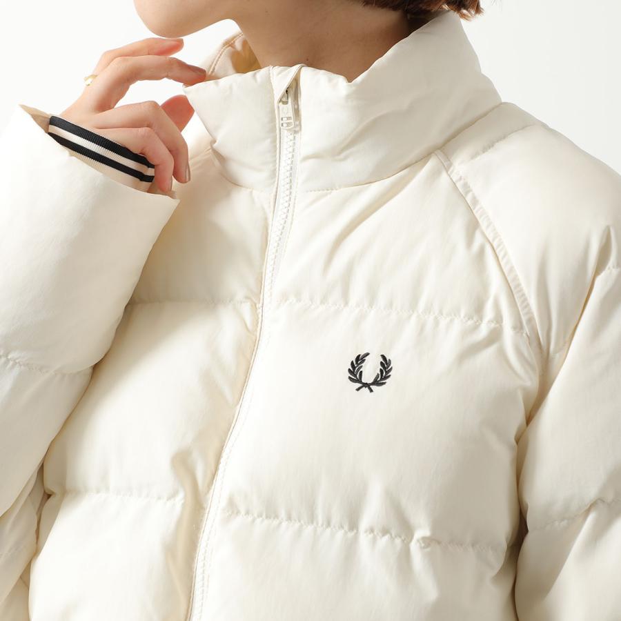FRED PERRY ナイロンジャケット クリーム色 FRED PERRY/フレッドペリー] 別注 フード刺繍 ナイロンシェル