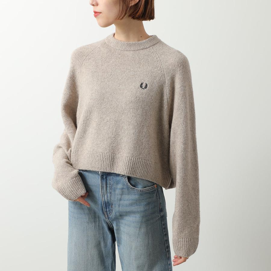 FRED PERRY フレッドペリー ニット CROPPED TEXTURED JUMPER