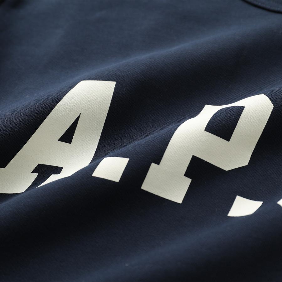 APC A.P.C. アーペーセー トレーナー COHBR H37012 メンズ スウェット 裏起毛 クルーネック 長袖 ロゴ カラー2色の画像