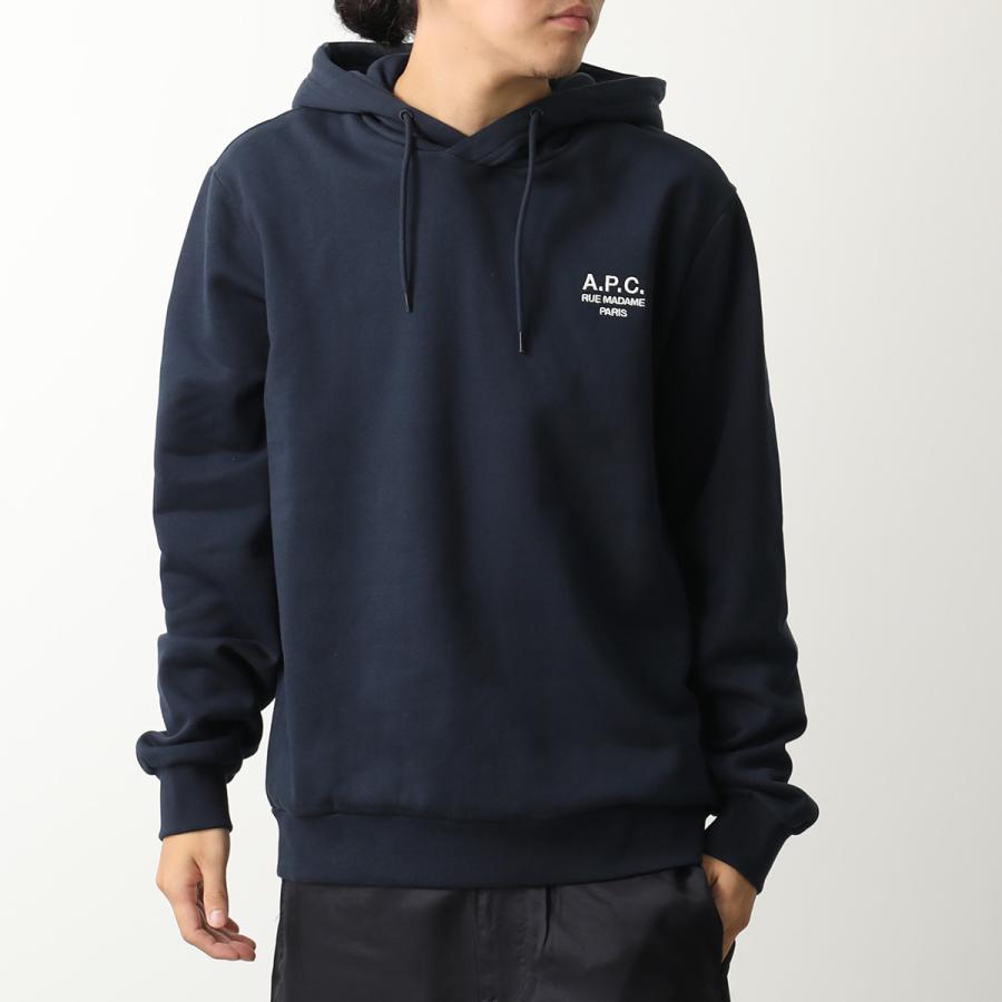 APC A.P.C. アーペーセー パーカー Standard Rue Madame COHBV M27914 メンズ スウェット プルオーバー コットン フーディ 裏起毛 ロゴ 刺繍 カラー3色の画像