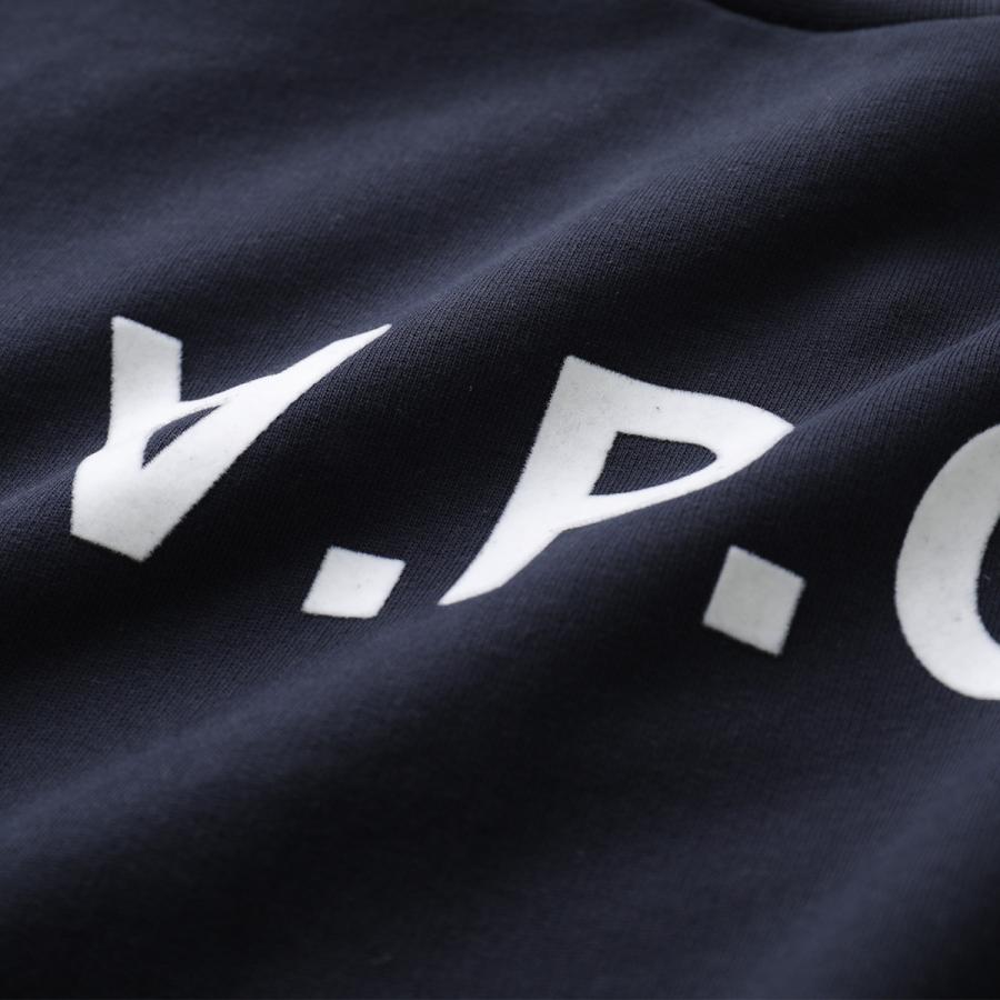 APC A.P.C. アーペーセー トレーナー COHBN M27907 レディース スウェットシャツ クルーネック フロッキープリント ロゴ 長袖 カラー2色の画像