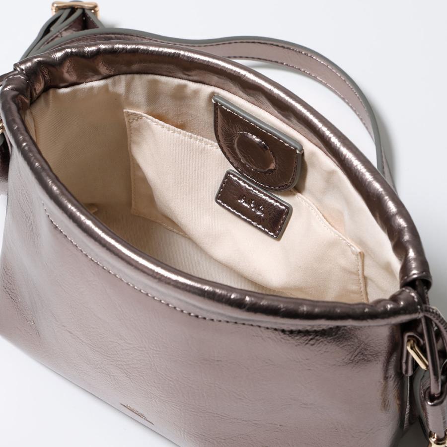 A.P.C. Ninon miniメタリックブラウン ショルダーバッグ A.P.C.（アーペーセー） レディース ショルダーバッグ NINON MINI