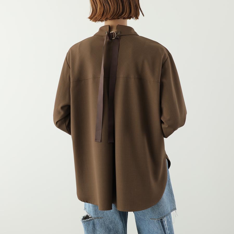 HERENCIA（ヘレンチア） ブラウス Back Grosgrain Twill Blouse