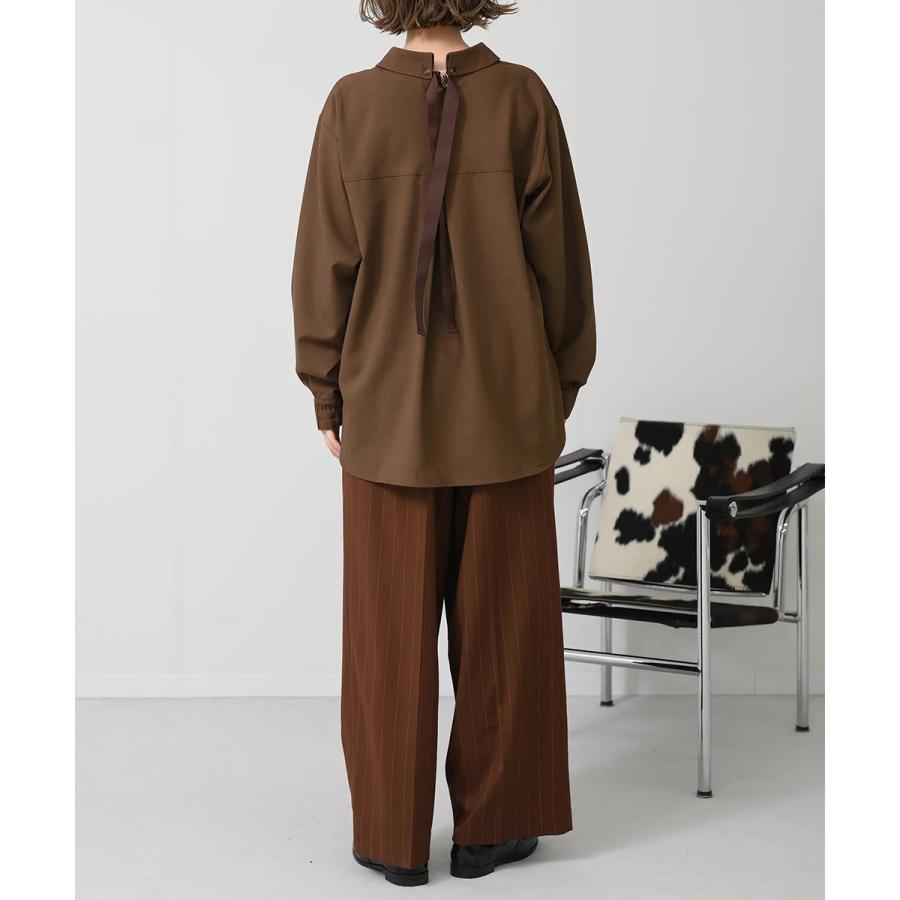 HERENCIA（ヘレンチア） ブラウス Back Grosgrain Twill Blouse