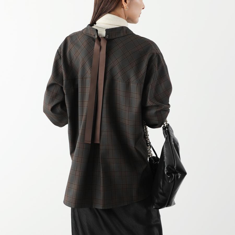 HERENCIA（ヘレンチア） ブラウス Back Grosgrain Twill Blouse
