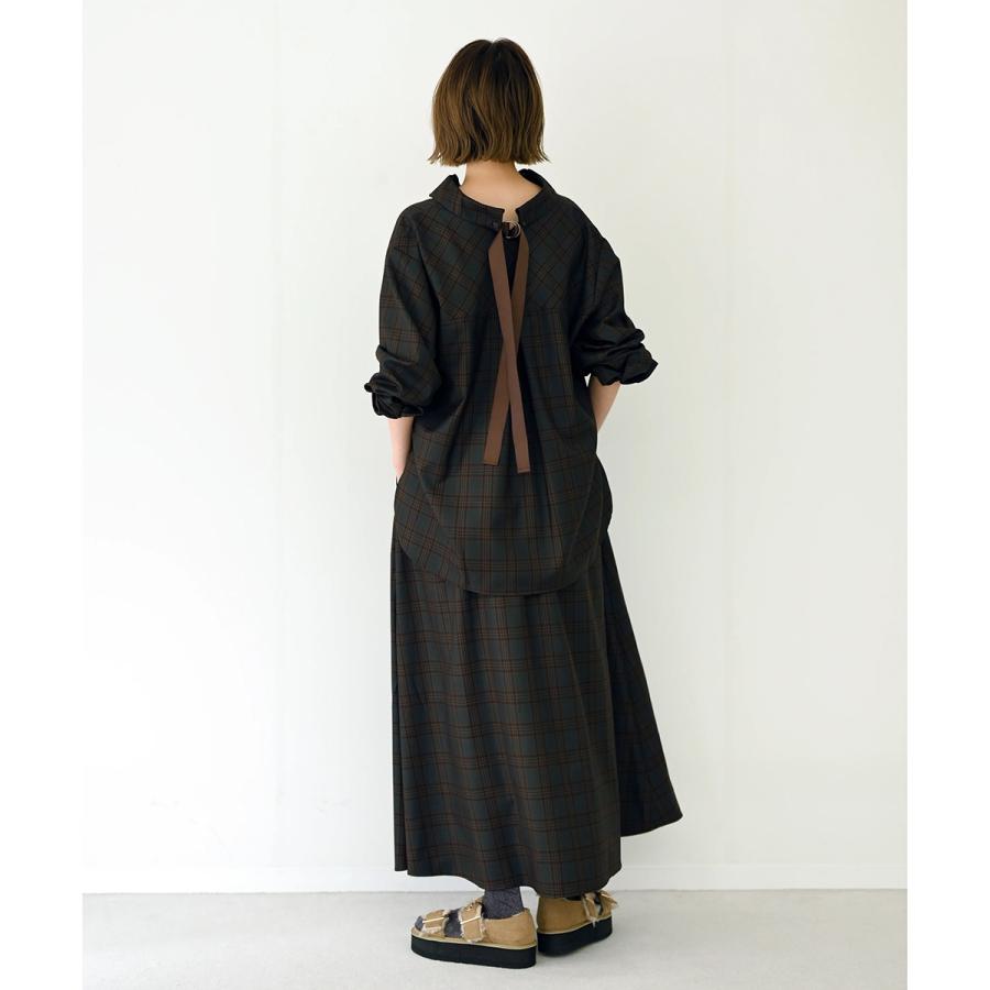 HERENCIA（ヘレンチア） ブラウス Back Grosgrain Twill Blouse