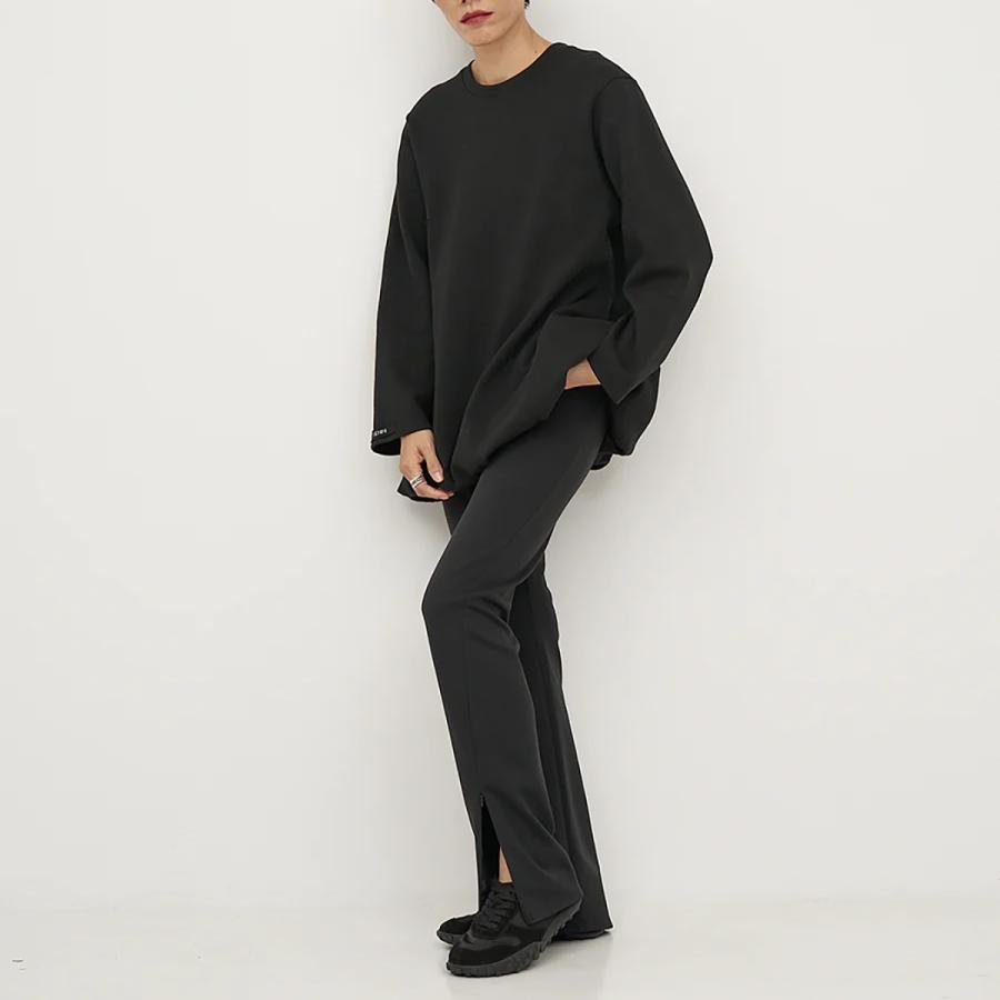 【未使用】PERVERZE ニットパンツ ブラック スリット モード YENN イエン フレアパンツ WARMER FRONT SLIT PT Y254-31113