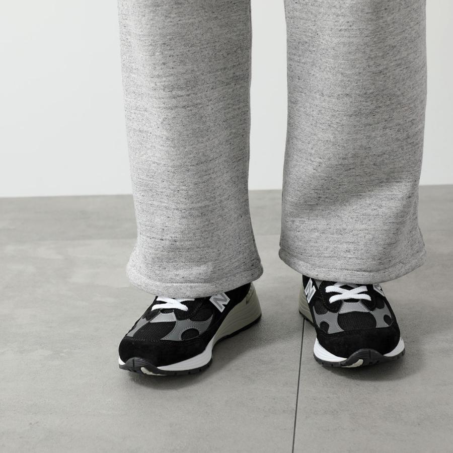 New Balance ニューバランス スニーカー U992BK Made in USA 992 Core レディース Dウィズ スウェード シューズ 靴 BLACK with GREY 006 and WHITEの画像