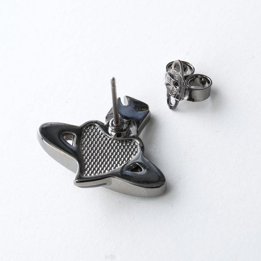 Vivienne Westwood MAN DIAMANTE HEART ピアス NEW DIAMANTE HEART ピアス(シルバー×パープル)（メンズ