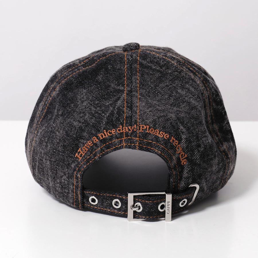 GANNI（ガニー） ベースボールキャップ Denim Cotton Washed Cap A6921