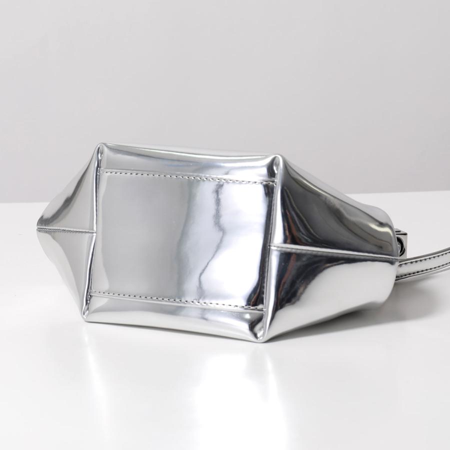 GANNI ガニー ショルダーバッグ Bou Bag Mini Specchio A7309 5894 レディース ハンドバッグ ロゴ ミニバッグ 鞄 018/Silverの画像