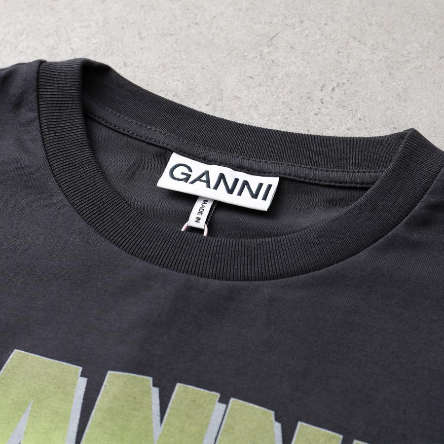GANNI（ガニー） 半袖 Tシャツ Basic Cotton Jersey Neon Puppy Rose T