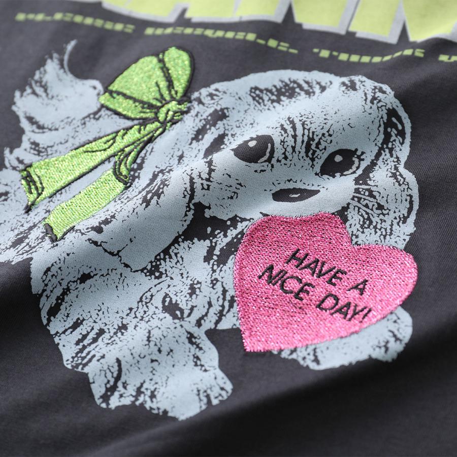 新品タグ付き♡GANNI♡プードル♡Tシャツ♡Mサイズ GANNI（ガニー） 半袖 Tシャツ Basic Cotton Jersey Neon Puppy Rose T