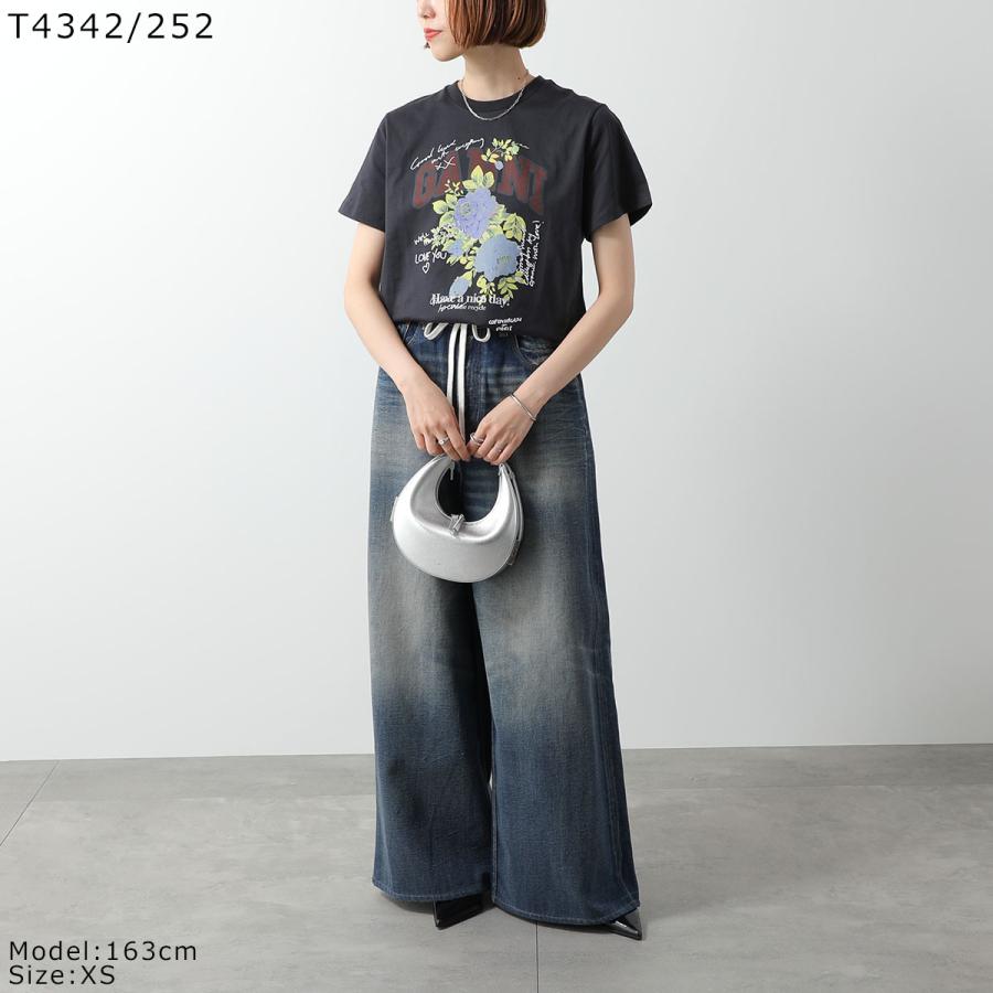 GANNI（ガニー） 半袖 Tシャツ Basic Cotton Jersey Neon Puppy Rose T