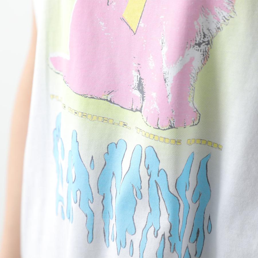GANNI（ガニー） 半袖 Tシャツ Basic Cotton Jersey Neon Puppy Kitty