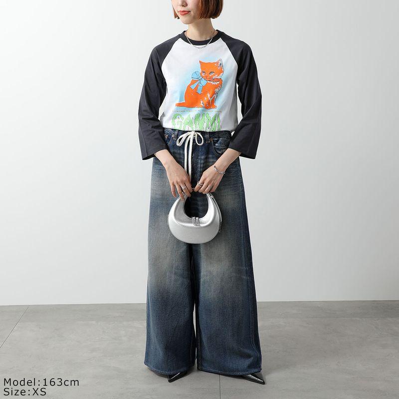 GANNI（ガニー） Tシャツ Basic Cotton Jersey Kitty Baby Fitted T