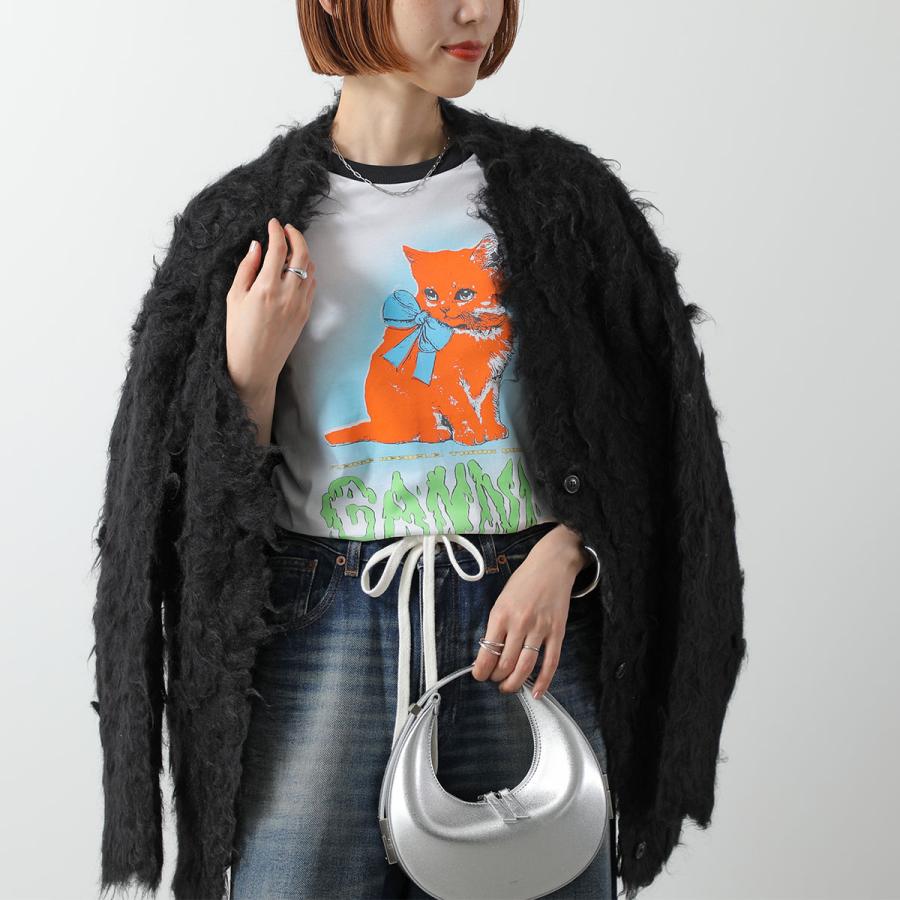 GANNI（ガニー） Tシャツ Basic Cotton Jersey Kitty Baby Fitted T