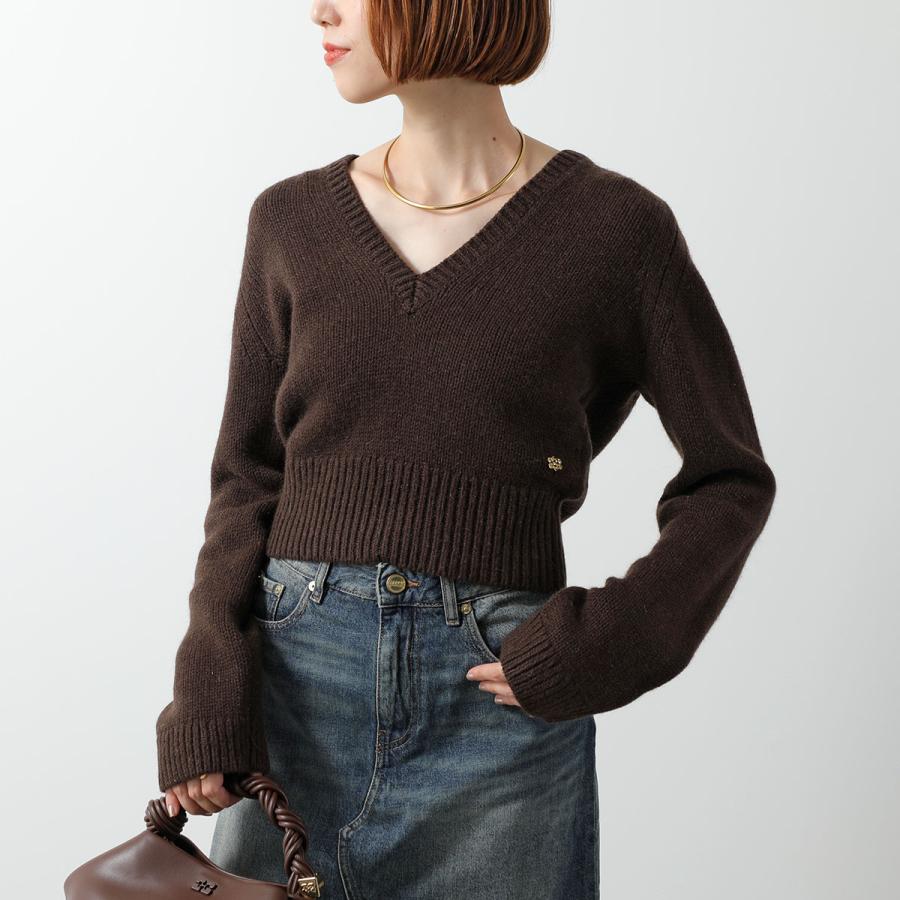 GANNI（ガニー） ニット Wool Yak Mix Deep Vneck K2614 K2629 2749