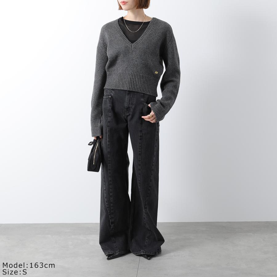 GANNI（ガニー） ニット Wool Yak Mix Deep Vneck K2614 K2629 2749