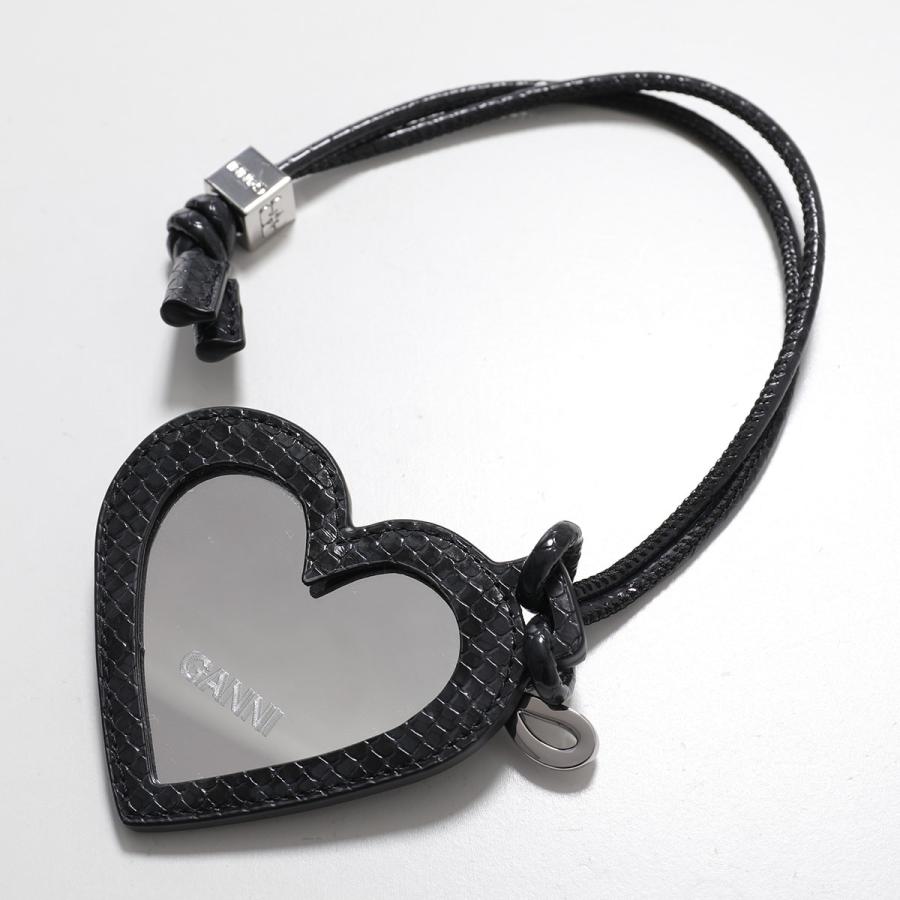 GANNI（ガニー） バッグチャーム Bou Heart Mirror Print A6914 A7116