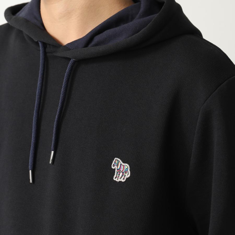 Paul Smith フルジップ パーカー ワンポイントゼブラ XL ブラック Sports Stripe Zebra” ワンポイント パーカ ｜ポール・スミス