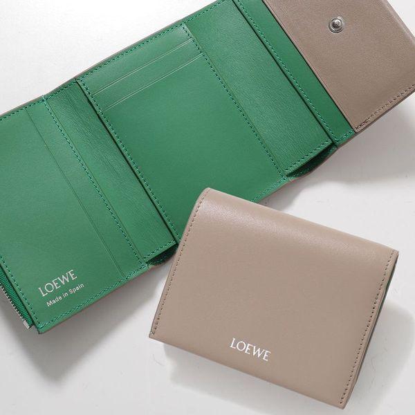 LOEWE ライムグリーン 三つ折り財布 LOEWE ロエベ 三つ折り財布 CEM1FCAX01 レディース メンズ