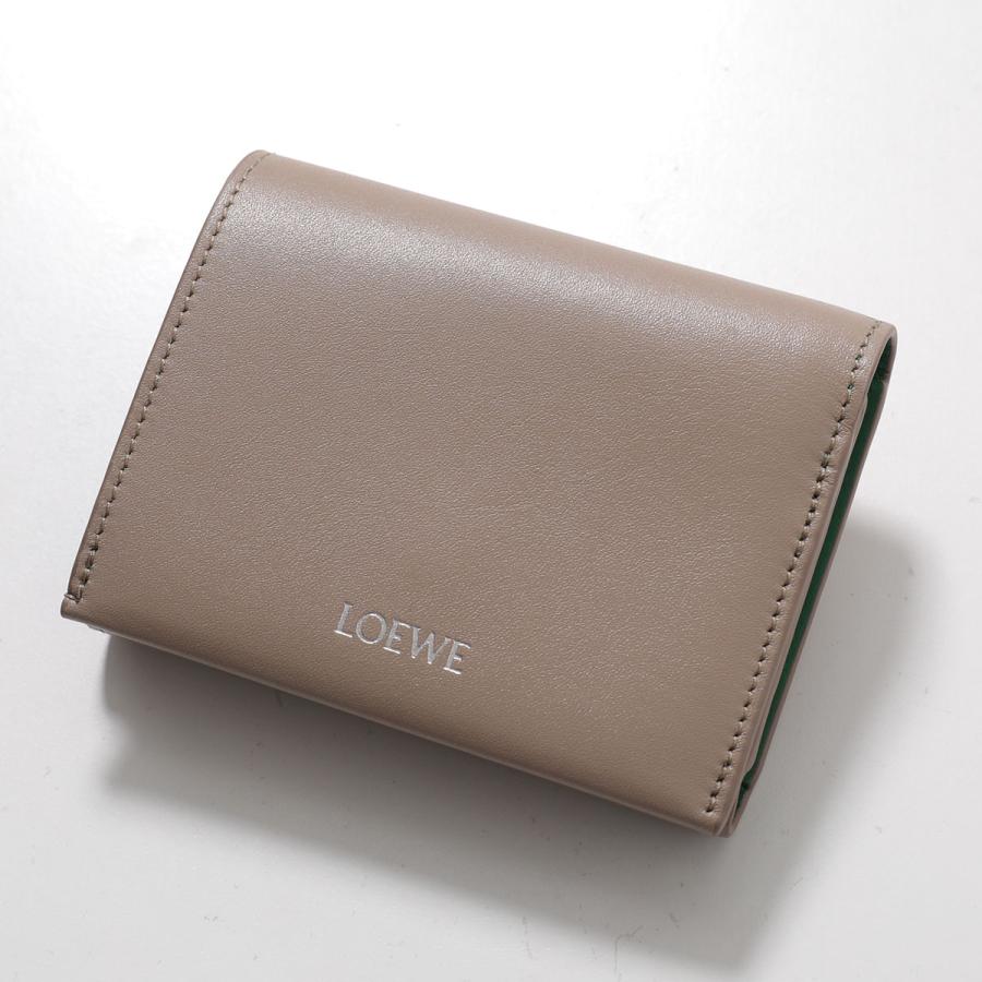 LOEWE 新品未使用　三つ折り財布 SANDカラー LOEWE - ロエベ LOEWE 財布 三つ折り ミニ財布 スモール
