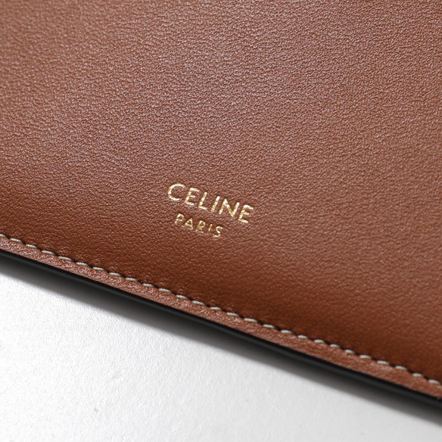 セリーヌ  10B682CAM.04LU トリオンフ フラグメントケース ジップカードケース メンズ CELINE - セリーヌ 10B682CAM.04LU トリオンフ フラグメントケース