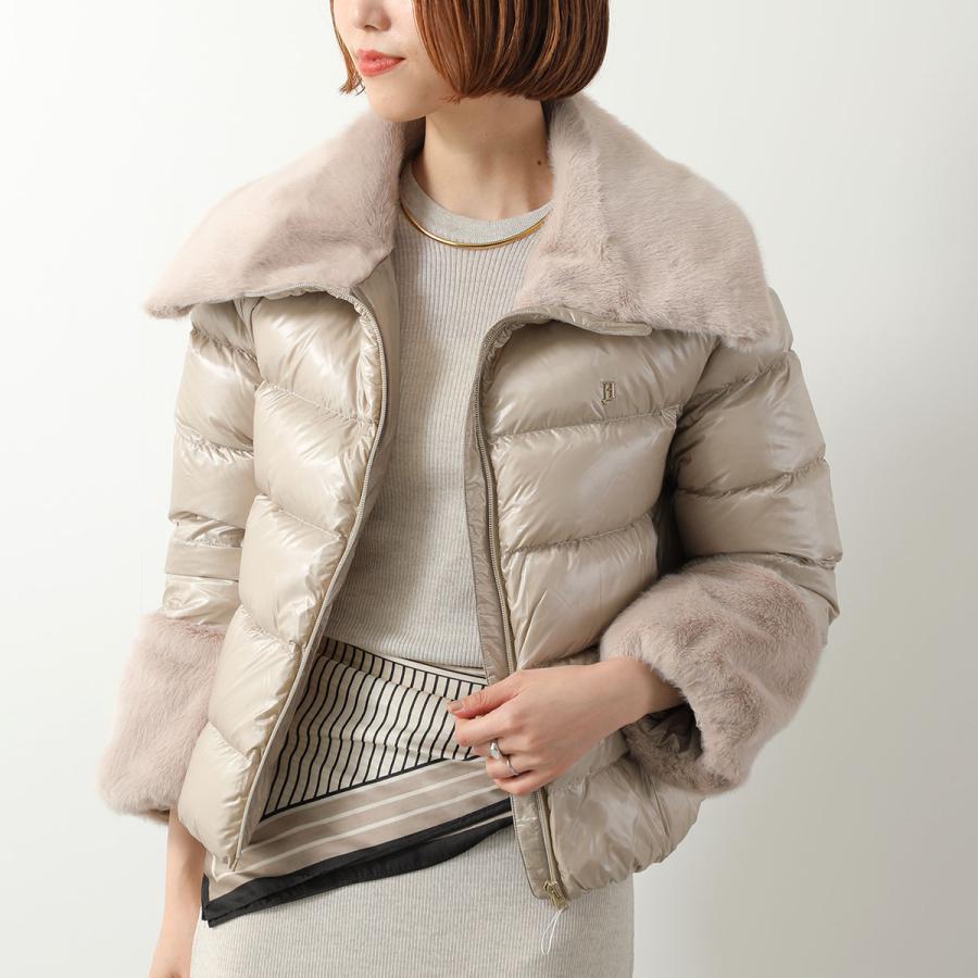 【美品】ヘルノ★ダウンジャケット　テーラード　ロゴプレート　軽量　薄いベージュ HERNO（ヘルノ） HERNO KIDS キッズ ダウンジャケット PI000183G