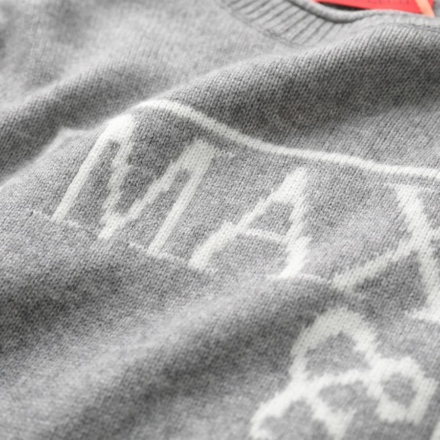 極美品✨マックスマーラ 現行 ニット 白タグ シャギー Mロゴ モヘア グレー 極美品✨マックスマーラ 現行 ニット 白タグ シャギー Mロゴ モヘア