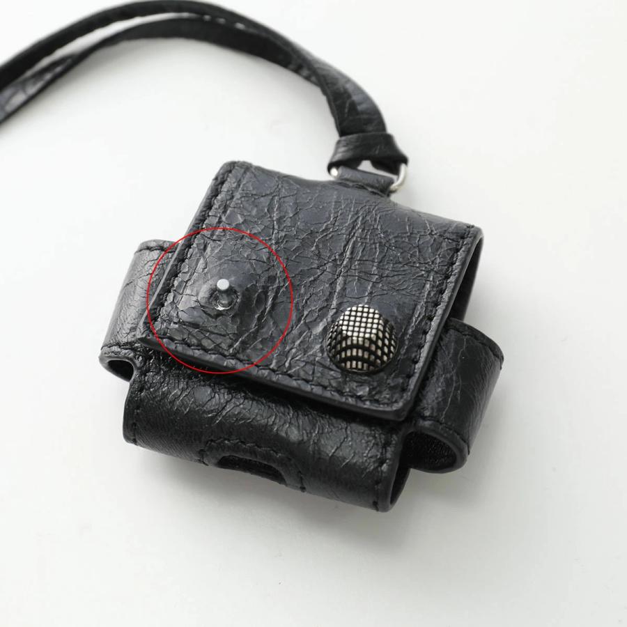 未使用級 バレンシアガ ケース カゴール グラフィティ レザー ブラック BALENCIAGA（バレンシアガ） 【訳あり】BALENCIAGA ショルダーバッグ