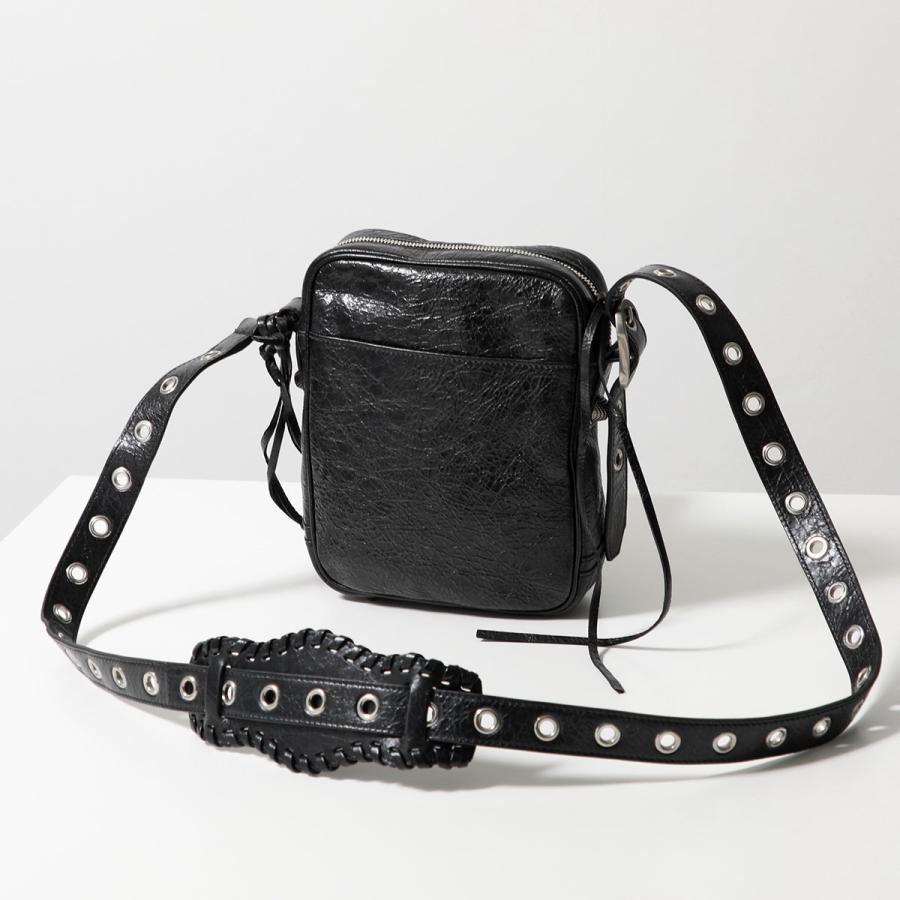 【訳あり】BALENCIAGA バレンシアガ ショルダーバッグ LE CAGOLE ル カゴール 719065 210KR メンズ ポーチ付き イヤホンケース付き 鞄 1000/BLACKの画像
