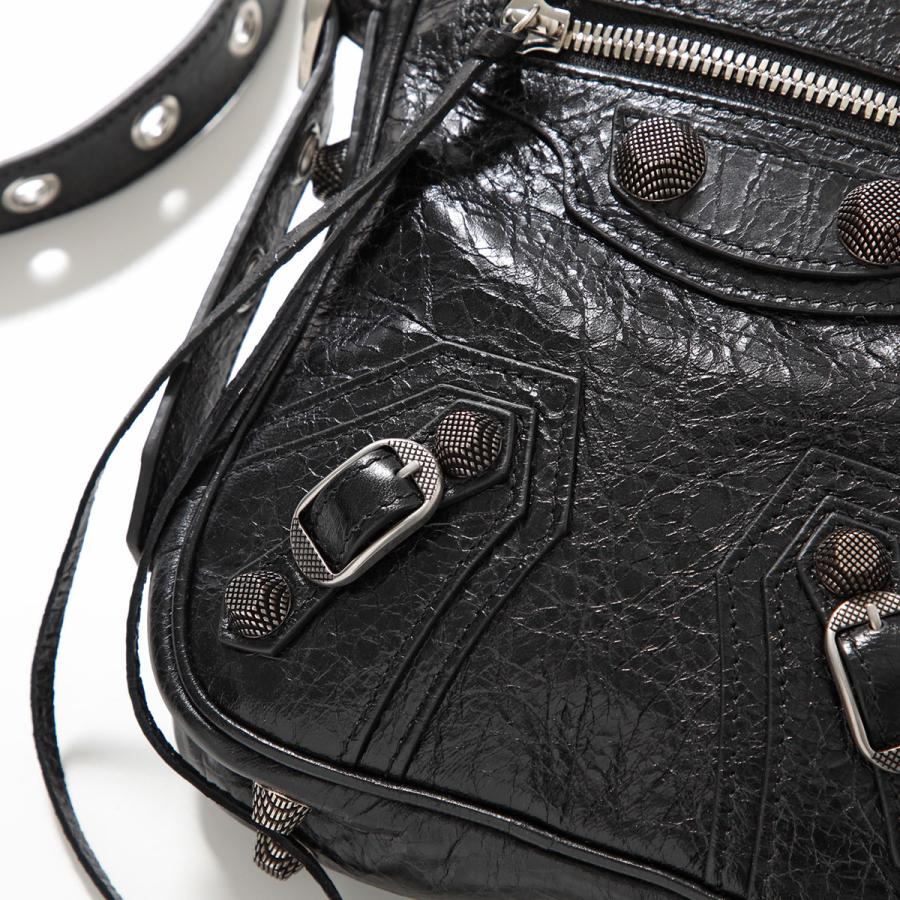 【訳あり】BALENCIAGA バレンシアガ ショルダーバッグ LE CAGOLE ル カゴール 719065 210KR メンズ ポーチ付き イヤホンケース付き 鞄 1000/BLACKの画像