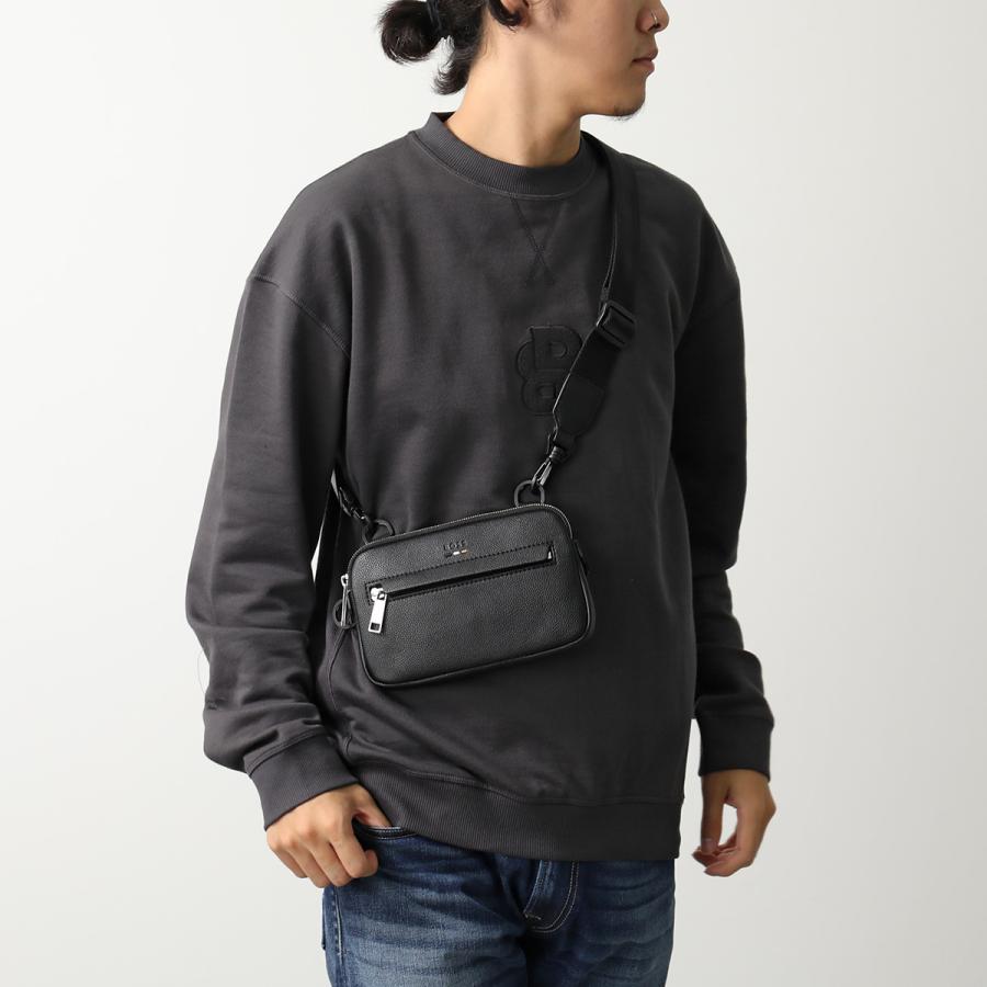 HUGO BOSS ヒューゴボス オールレザー メッセンジャーバッグ ショルダー HUGO BOSS（ヒューゴ・ボス） ショルダーバッグ Ray_A5 Orizzontal