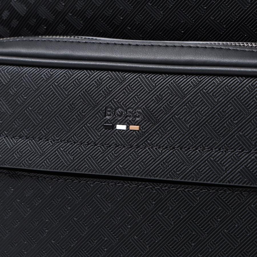 極美品　ヒューゴボス　リュック　バックパック　ライン　ロゴ　大容量　エコレザー 極美品 ヒューゴボス リュック バックパック ライン ロゴ 大容量