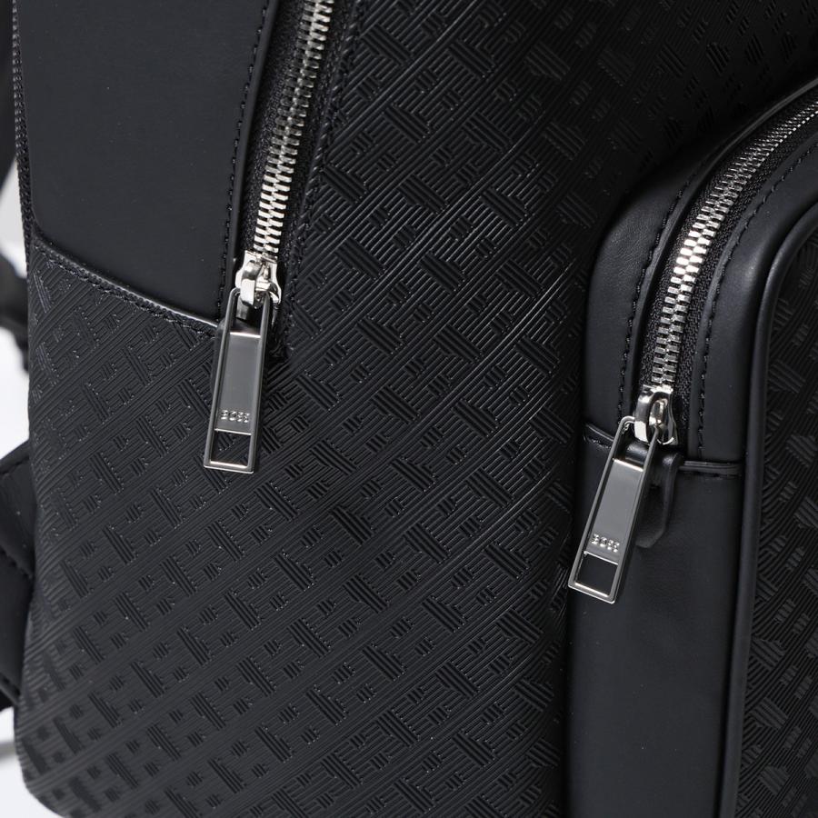 極美品　ヒューゴボス　リュック　バックパック　ライン　ロゴ　大容量　エコレザー HUGO BOSS（ヒューゴ・ボス） バックパック Ray_ML_Backpack 50548062