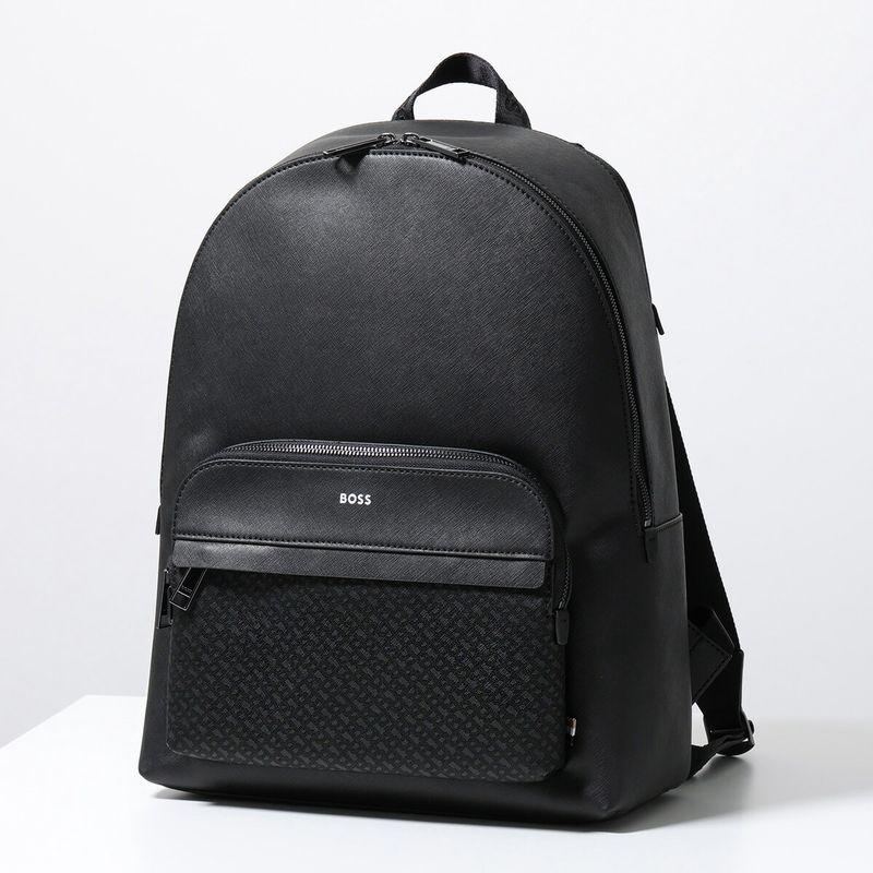 M*a様 HUGO BOSS／ロゴ入りレザー／ビジネスバッグ HUGO BOSS（ヒューゴ・ボス） バックパック Zair_MP_S.Backpack