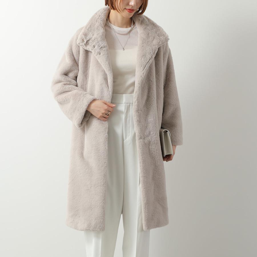 HERNO ヘルノ　　エコファー　コート　38 ライトグレー 未使用 HERNO（ヘルノ） エコファーコート GC000491D 12422 レディース