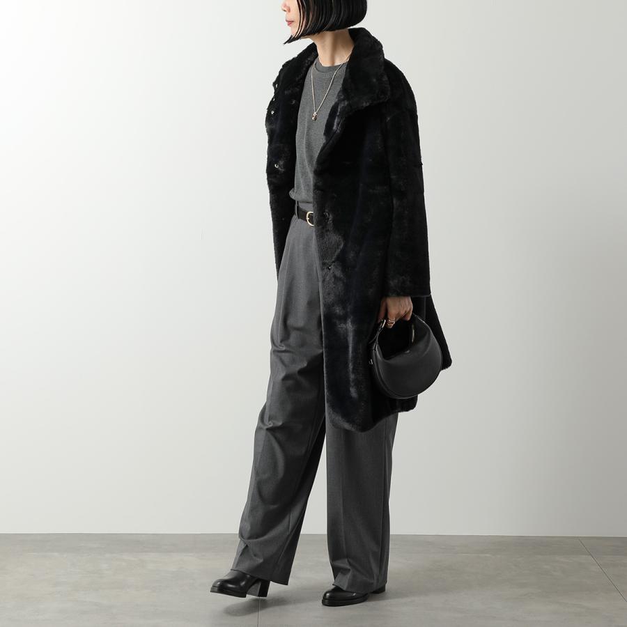 【未使用級】定価158,900円 HERNO ボアブルゾン エコファー ダウン HERNO（ヘルノ） エコファーコート GC000491D 12422 レディース