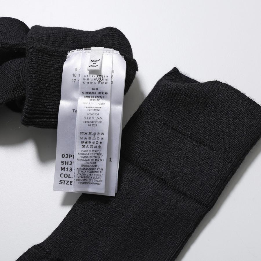 MM6 エムエムシックス メゾンマルジェラ 手袋 SH2TS0002 M13199 メンズ グローブ ニット ナンバリングロゴ SH2TS0002M13199900S