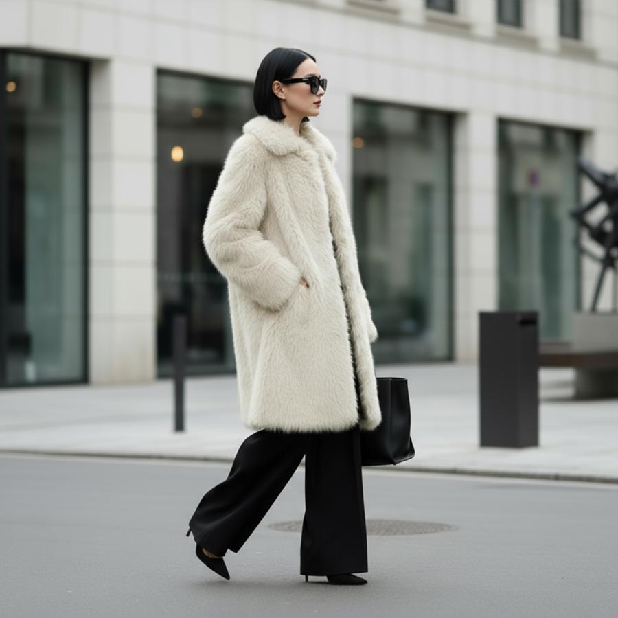 Bomboogie ボンブーギー フェイクファーコート CW9192 T FRL5