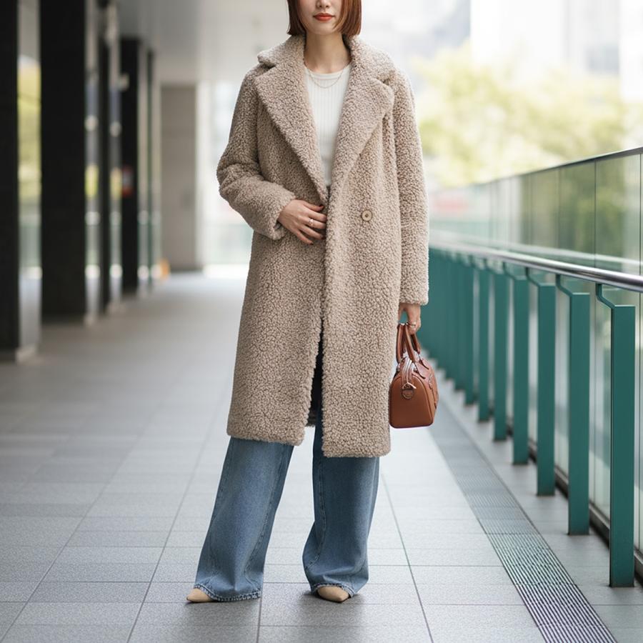 Bomboogie ボンブーギー フェイクファーコート CW9360 T SFC5